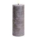  LED Stumpenkerze 7,8 X 20,3 Cm, Grau