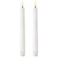  LED Stabkerze Nordic White 2-er Set, 2,3x20,5 Cm