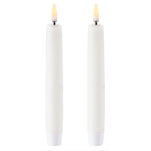  LED Stabkerze Nordic White 2-er Set, 2,3x15,5 Cm