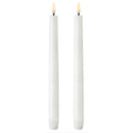  LED Stabkerze Nordic White 2,3x25,5 Cm, 2-er Set