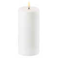  LED Stumpenkerze Nordic White, 7,8x15,2 Cm