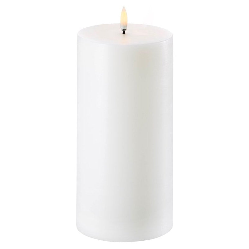  LED Stumpenkerze Nordic White, 10,1x20,3 Cm