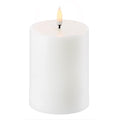  LED Stumpenkerze Nordic White, 7,8x10,1 Cm