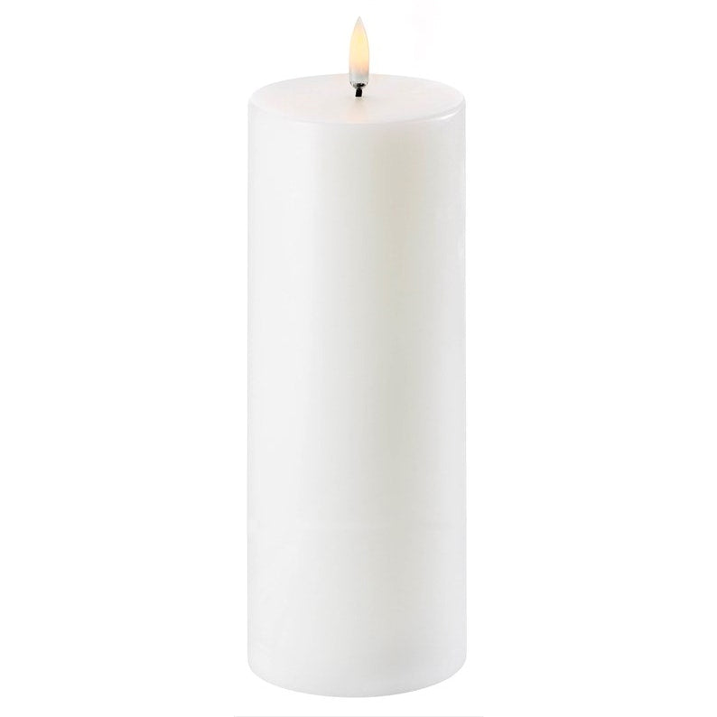  LED Stumpenkerze Nordic White, 7,8x20,3 Cm