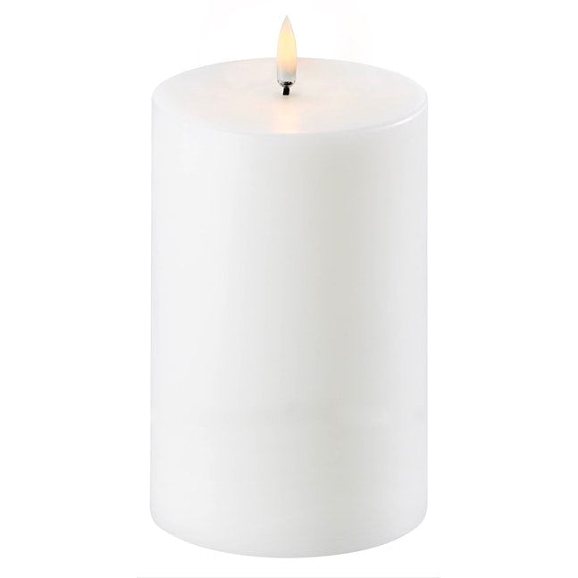  LED Stumpenkerze Nordic White, 10,1x15,2 Cm