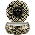 Voluspa Maison-3-Docht-Tin-Duftkerze, Suede Noir