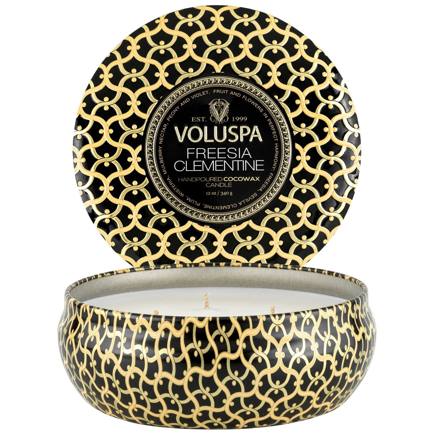 Voluspa Maison 3-Wick Tin Duftkerze, Freesia Clementine