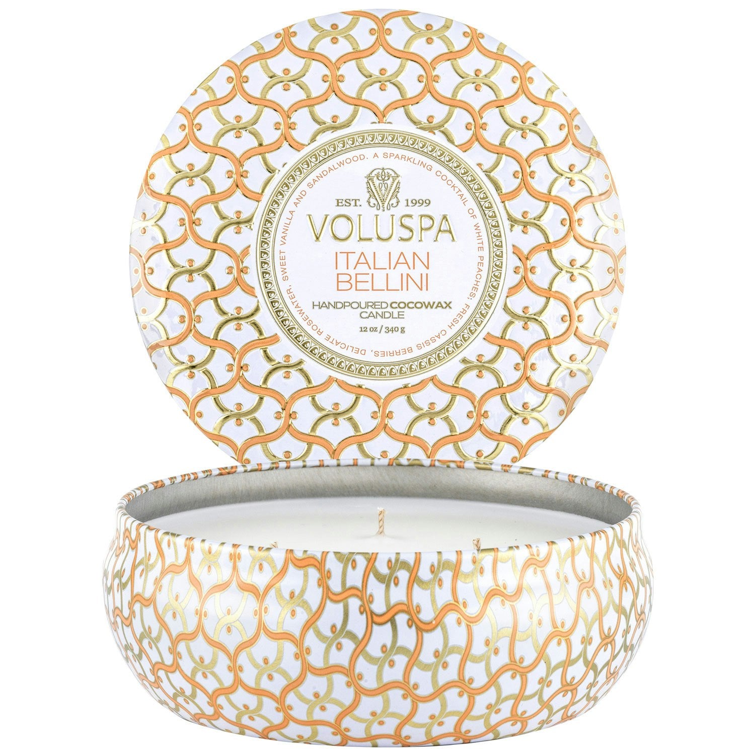 Voluspa Maison 3-wick Tin Duftkerze, Italian Bellini
