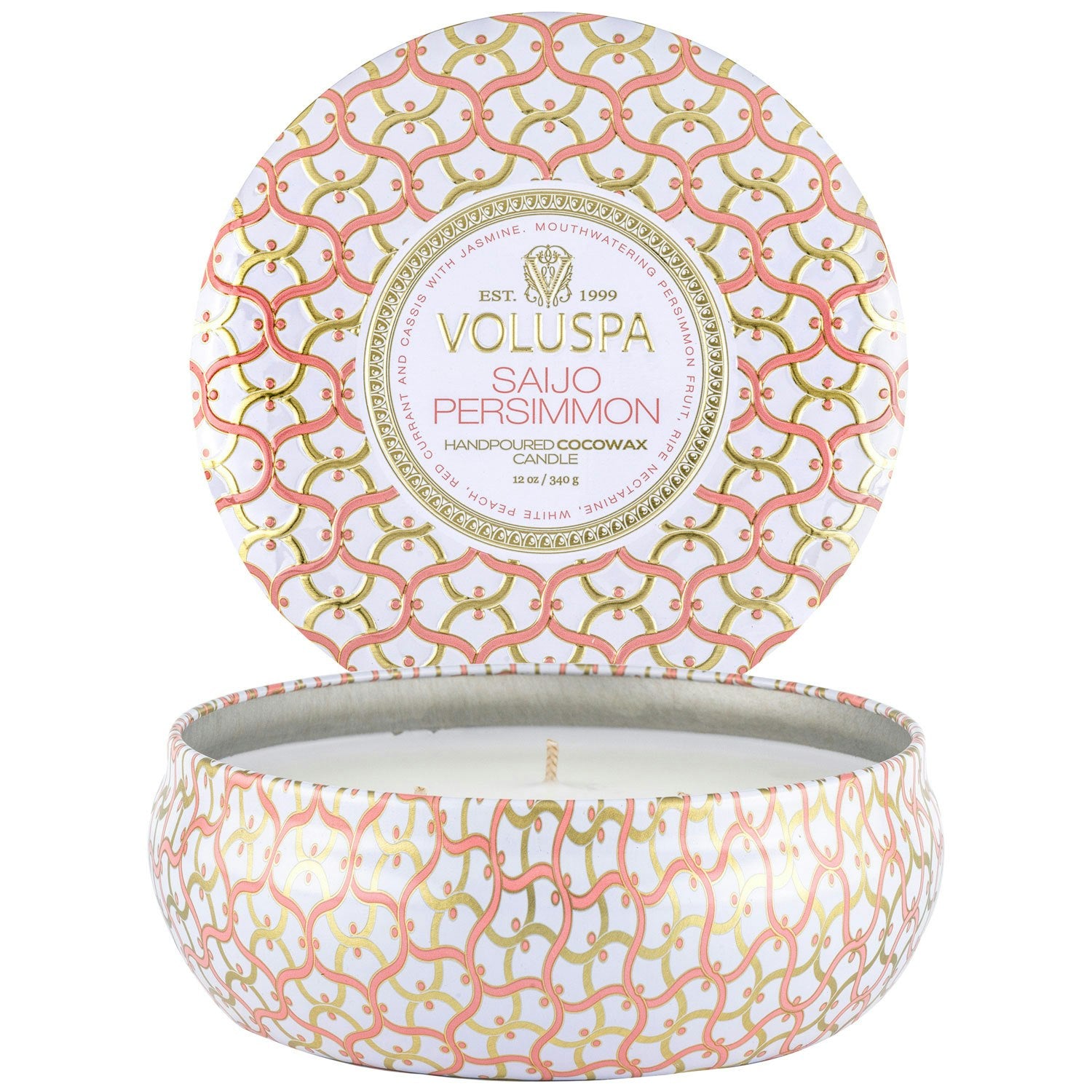 Voluspa Maison 3-wick Tin Duftkerze, Saijo Persimmon
