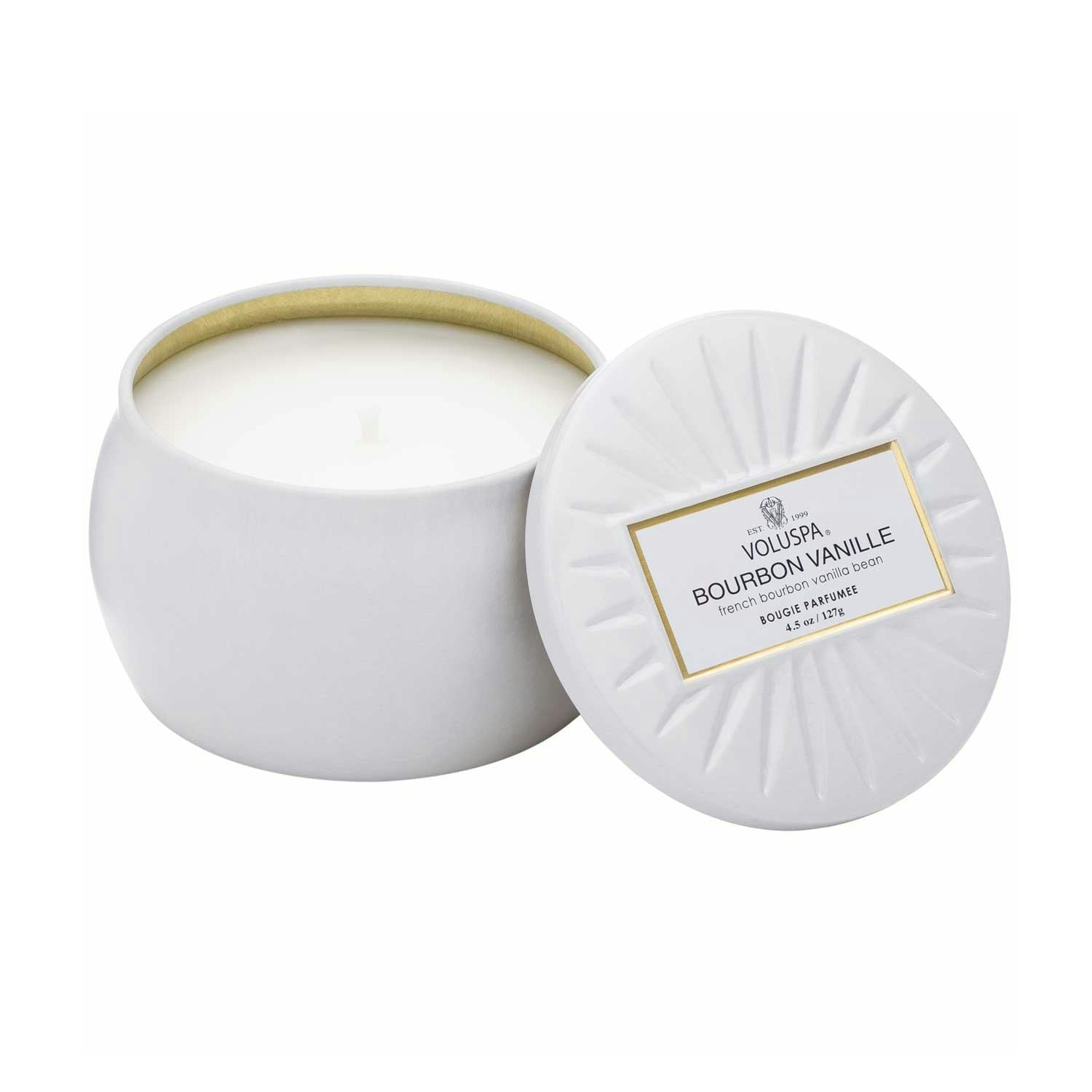 Voluspa Metallic Duftkerze Bourbon Vanille, 25 Std.
