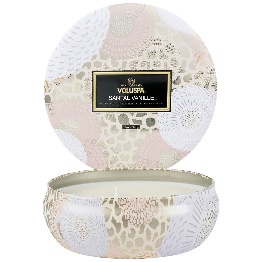 Voluspa Santal-Vanille-3-Docht-Duftkerze